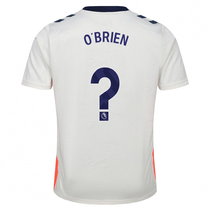 Danxen Mænd Fionn O'brien #0 Hvid Orange Kongeblå Udebane Spillertrøjer 2026/27 Trøje T-Shirt