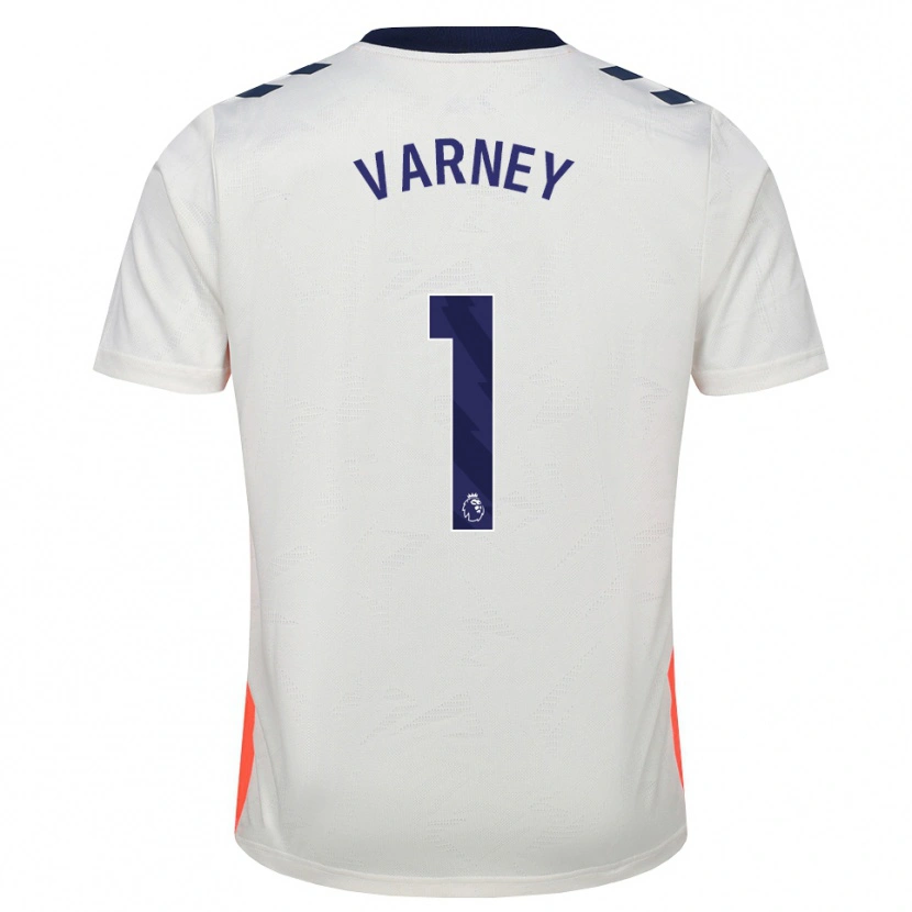 Danxen Mænd Oscar Varney #1 Hvid Orange Kongeblå Udebane Spillertrøjer 2026/27 Trøje T-Shirt