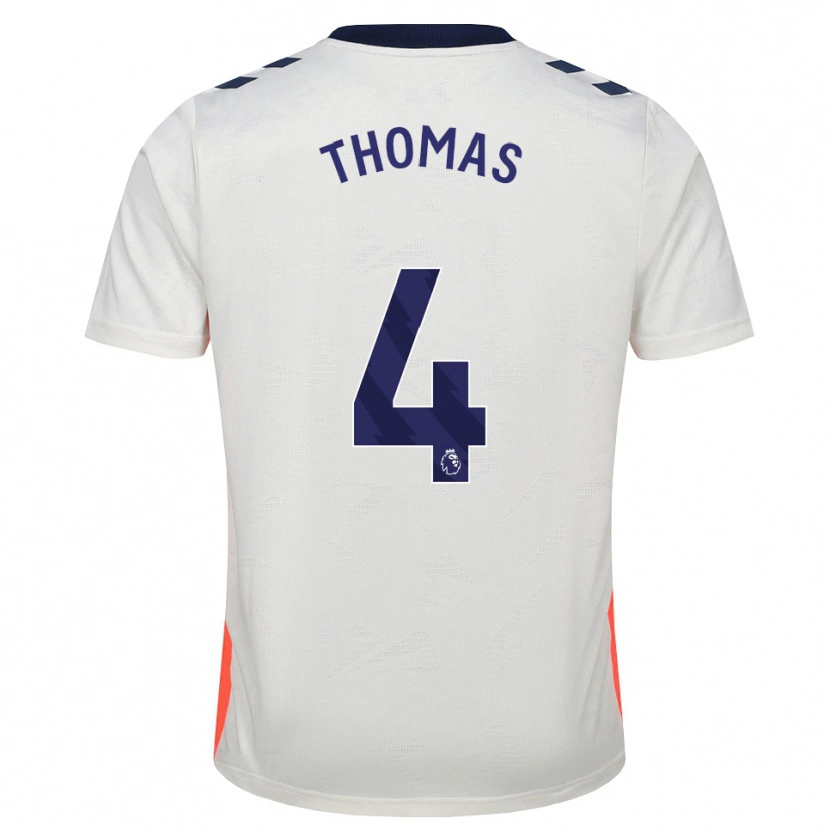 Danxen Mænd Bobby Thomas #4 Hvid Orange Kongeblå Udebane Spillertrøjer 2026/27 Trøje T-Shirt