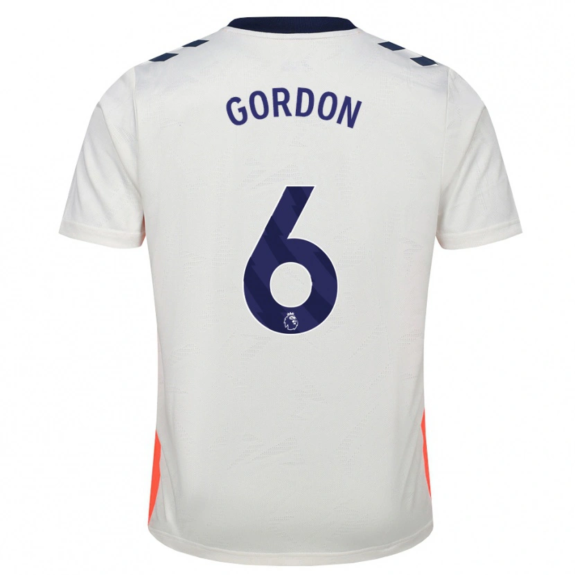 Danxen Mænd Joshua Gordon #6 Hvid Orange Kongeblå Udebane Spillertrøjer 2026/27 Trøje T-Shirt