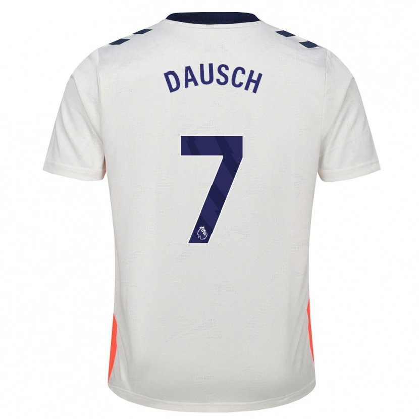 Danxen Mænd Aidan Dausch #7 Hvid Orange Kongeblå Udebane Spillertrøjer 2026/27 Trøje T-Shirt