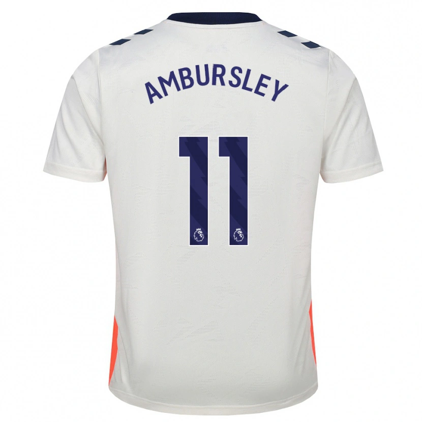 Danxen Mænd Conrad Ambursley #11 Hvid Orange Kongeblå Udebane Spillertrøjer 2026/27 Trøje T-Shirt