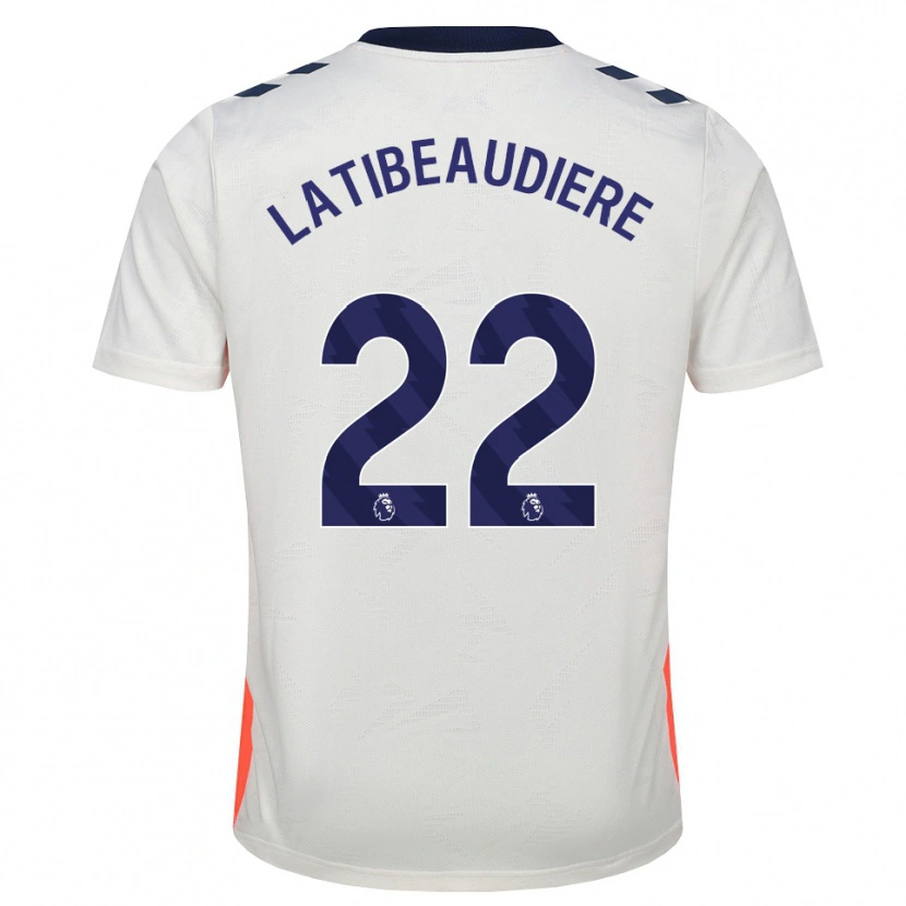 Danxen Mænd Joel Latibeaudiere #22 Hvid Orange Kongeblå Udebane Spillertrøjer 2026/27 Trøje T-Shirt