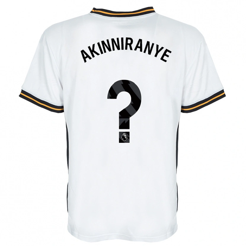 Danxen Mænd George Akinniranye #0 Hvid Orange Sort Udebane Spillertrøjer 2026/27 Trøje T-Shirt