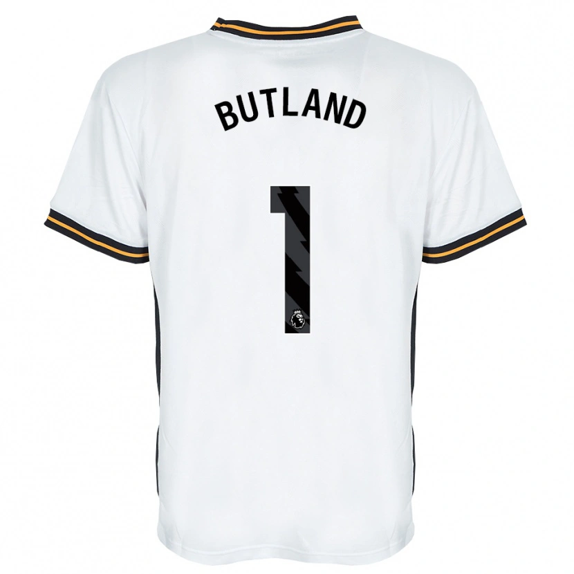Danxen Mænd Jack Butland #1 Hvid Orange Sort Udebane Spillertrøjer 2026/27 Trøje T-Shirt