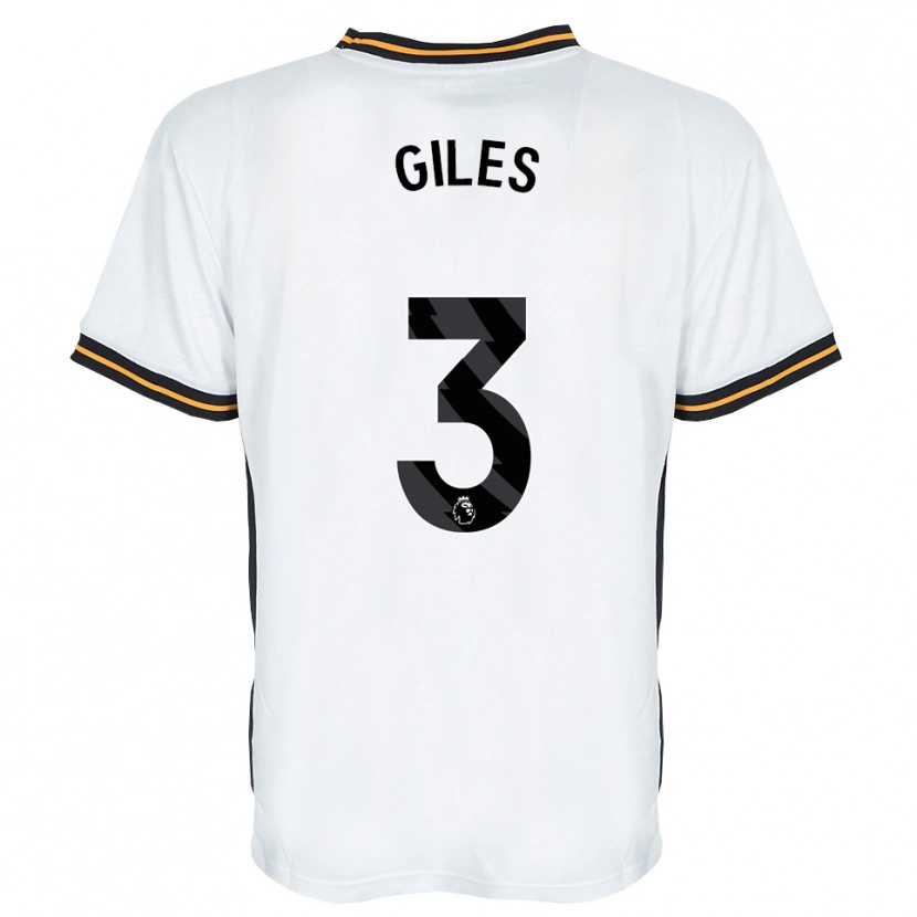Danxen Mænd Ryan Giles #3 Hvid Orange Sort Udebane Spillertrøjer 2026/27 Trøje T-Shirt