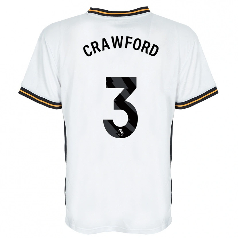 Danxen Mænd Jude Crawford #3 Hvid Orange Sort Udebane Spillertrøjer 2026/27 Trøje T-Shirt