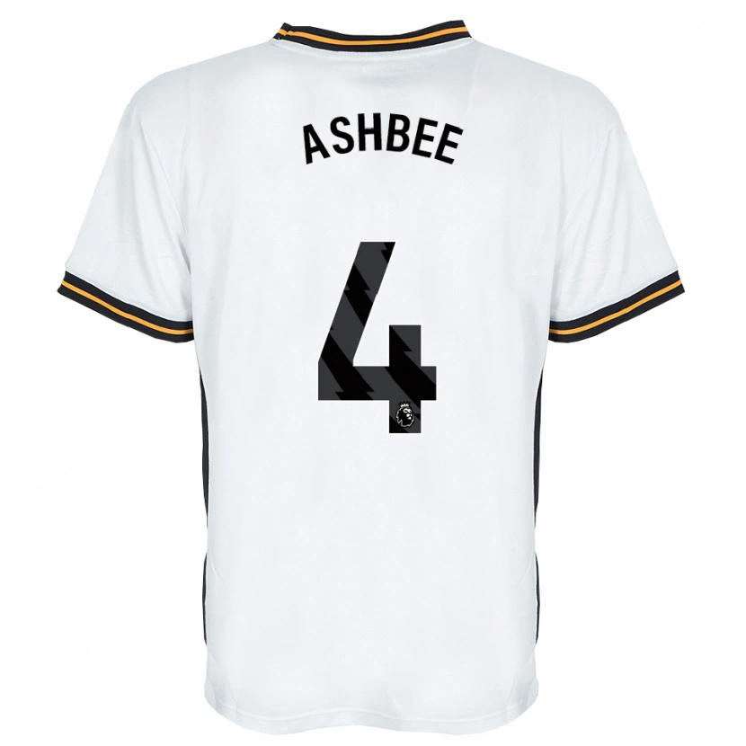 Danxen Mænd Stanley Ashbee #4 Hvid Orange Sort Udebane Spillertrøjer 2026/27 Trøje T-Shirt