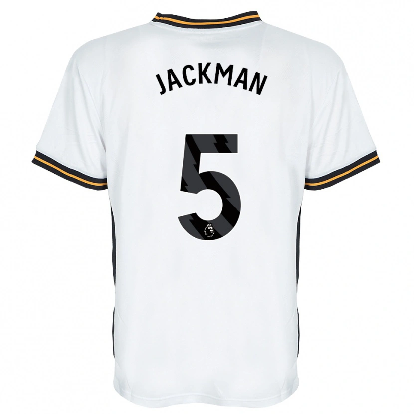 Danxen Mænd Ellice Jackman #5 Hvid Orange Sort Udebane Spillertrøjer 2026/27 Trøje T-Shirt