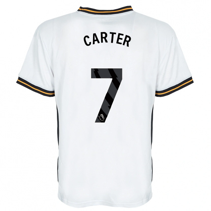 Danxen Mænd Ramell Carter #7 Hvid Orange Sort Udebane Spillertrøjer 2026/27 Trøje T-Shirt