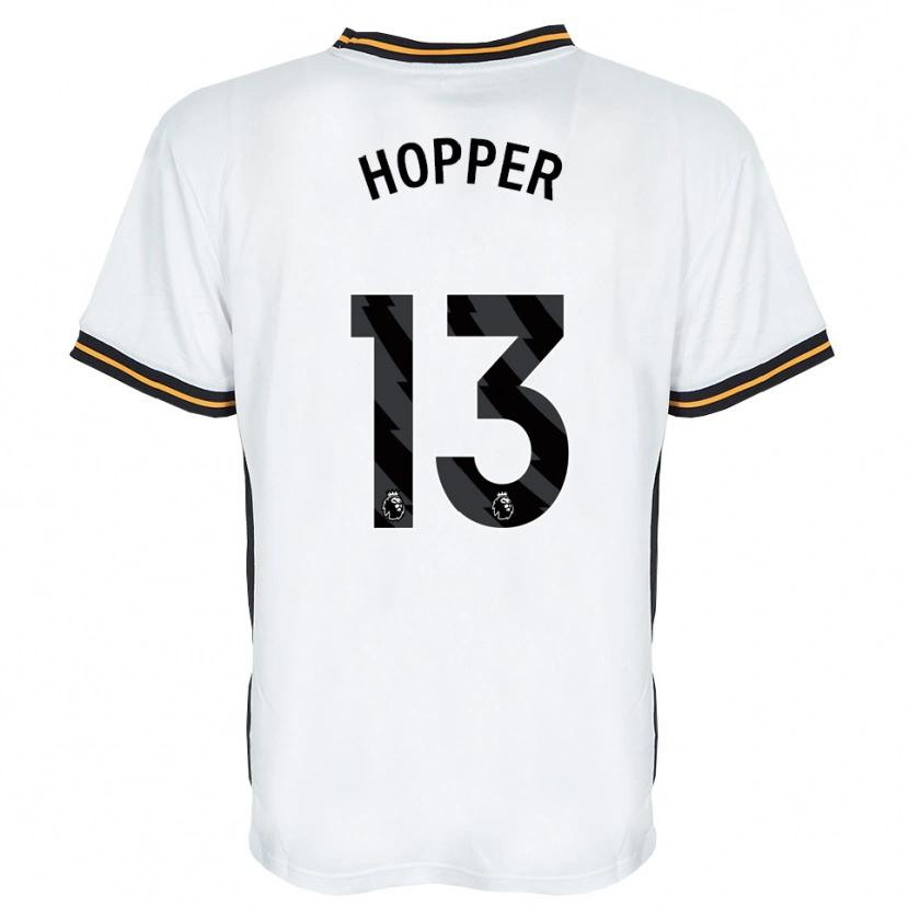 Danxen Mænd Jake Hopper #13 Hvid Orange Sort Udebane Spillertrøjer 2026/27 Trøje T-Shirt