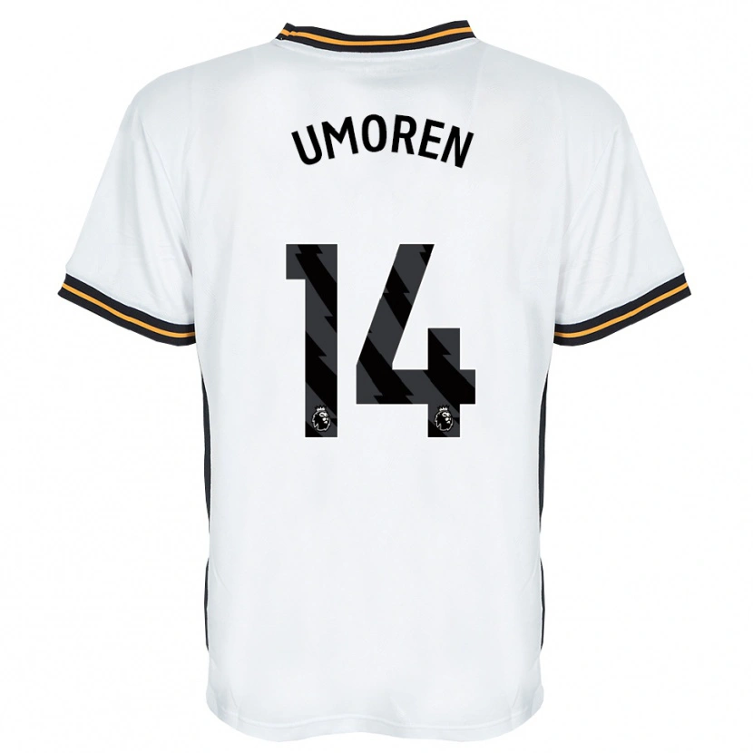 Danxen Mænd Ekemini Umoren #14 Hvid Orange Sort Udebane Spillertrøjer 2026/27 Trøje T-Shirt