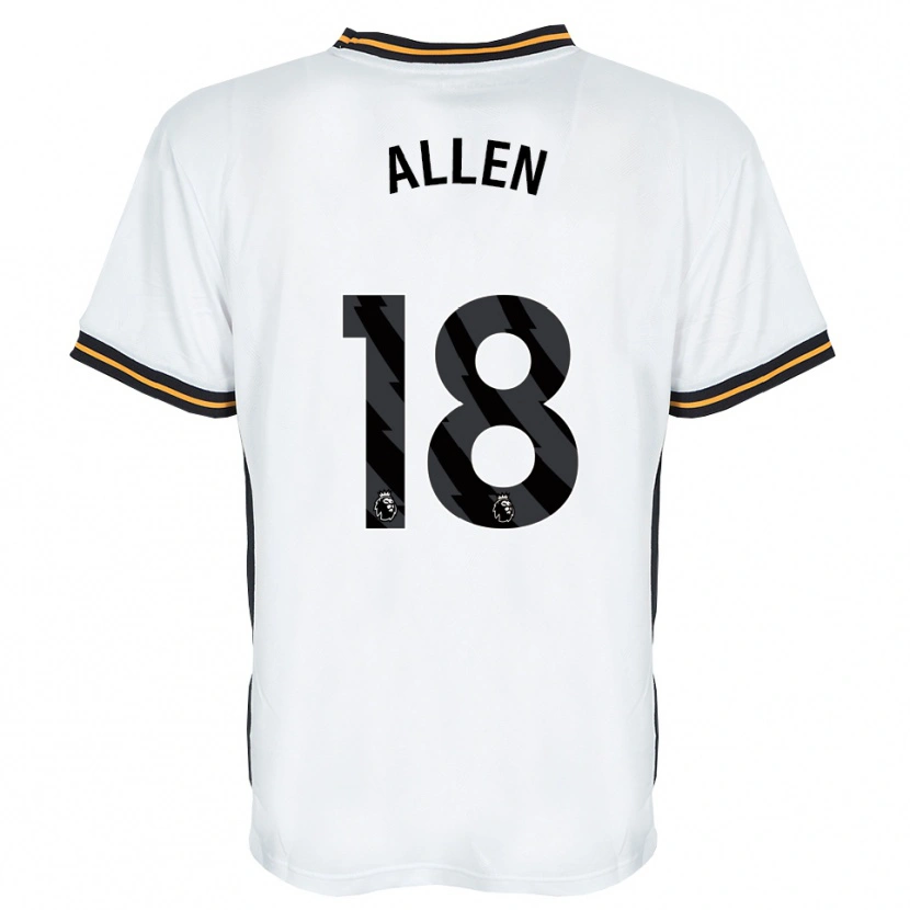 Danxen Mænd Aaliyah Allen #18 Hvid Orange Sort Udebane Spillertrøjer 2026/27 Trøje T-Shirt