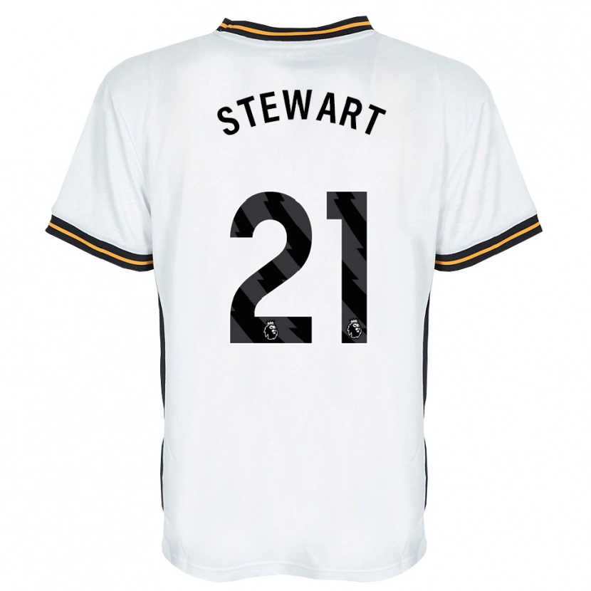 Danxen Mænd Alice Stewart #21 Hvid Orange Sort Udebane Spillertrøjer 2026/27 Trøje T-Shirt