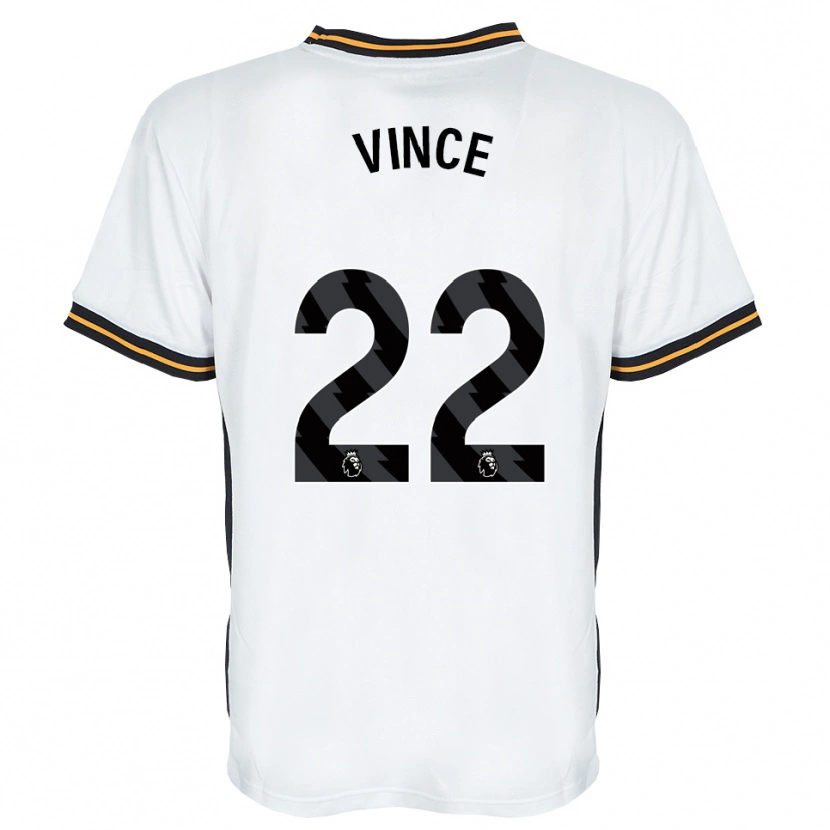 Danxen Mænd Anna Vince #22 Hvid Orange Sort Udebane Spillertrøjer 2026/27 Trøje T-Shirt
