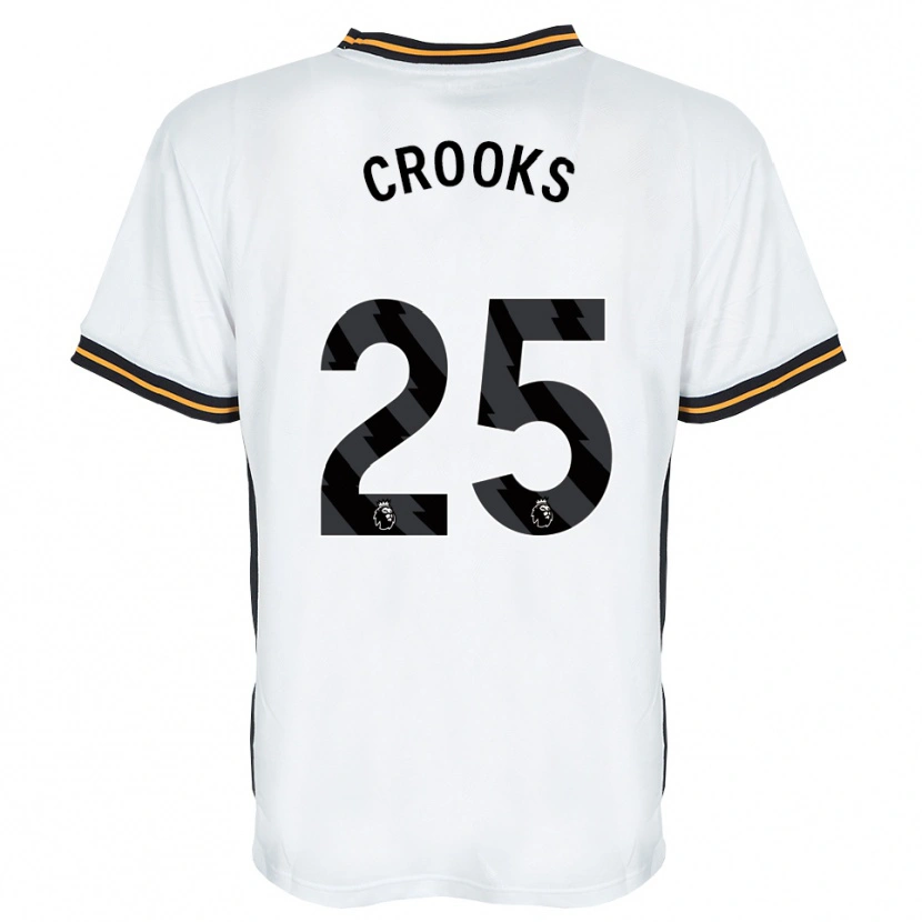 Danxen Mænd Matt Crooks #25 Hvid Orange Sort Udebane Spillertrøjer 2026/27 Trøje T-Shirt