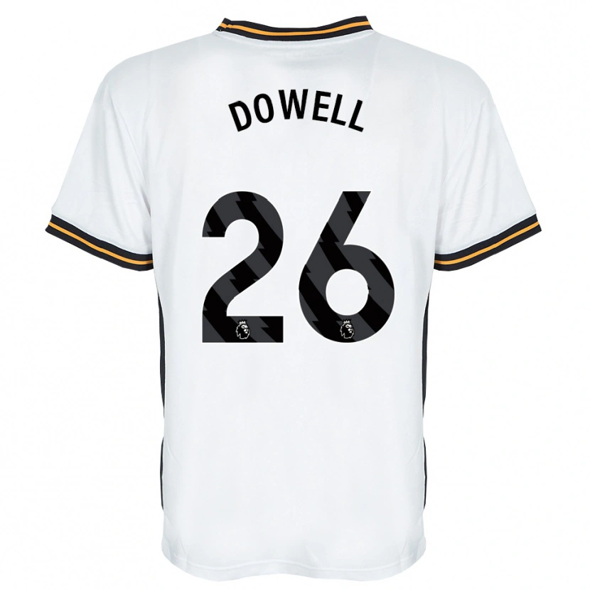 Danxen Mænd Kieran Dowell #26 Hvid Orange Sort Udebane Spillertrøjer 2026/27 Trøje T-Shirt