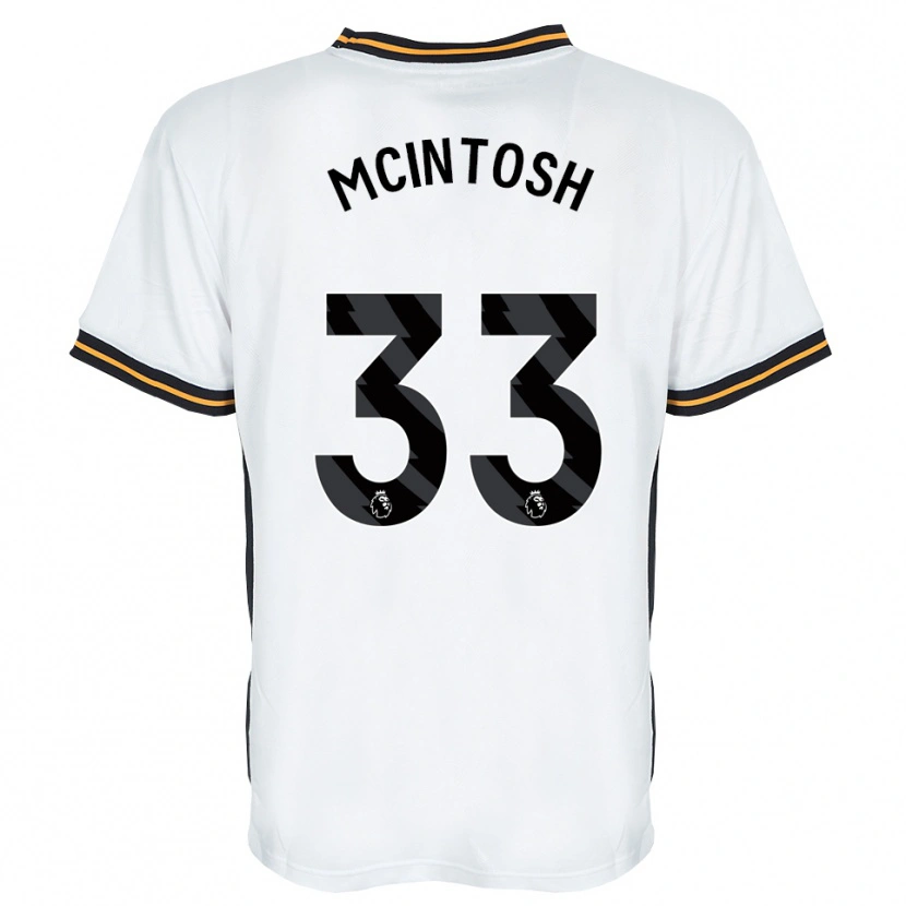 Danxen Mænd Lucy Mcintosh #33 Hvid Orange Sort Udebane Spillertrøjer 2026/27 Trøje T-Shirt