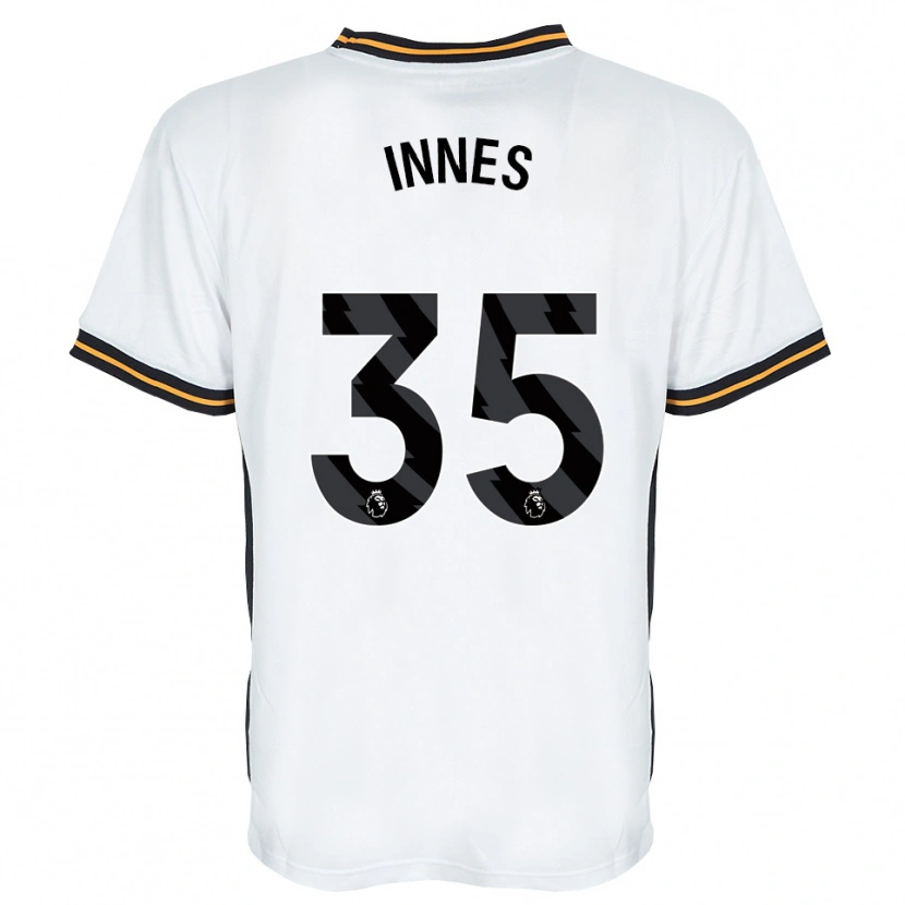 Danxen Mænd Emma Innes #35 Hvid Orange Sort Udebane Spillertrøjer 2026/27 Trøje T-Shirt