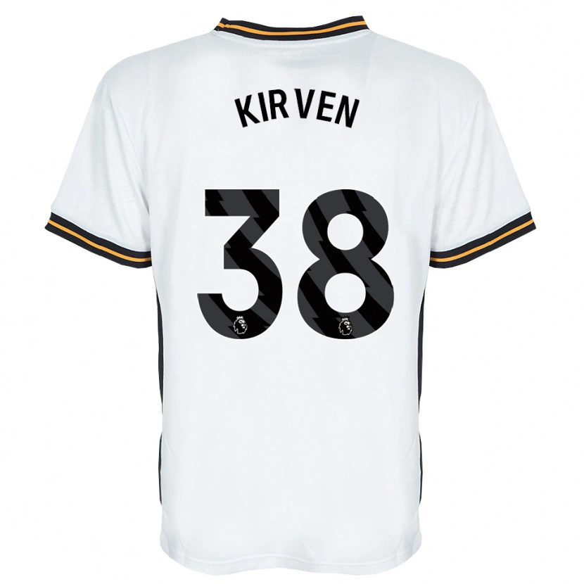 Danxen Mænd Tess Kirven #38 Hvid Orange Sort Udebane Spillertrøjer 2026/27 Trøje T-Shirt