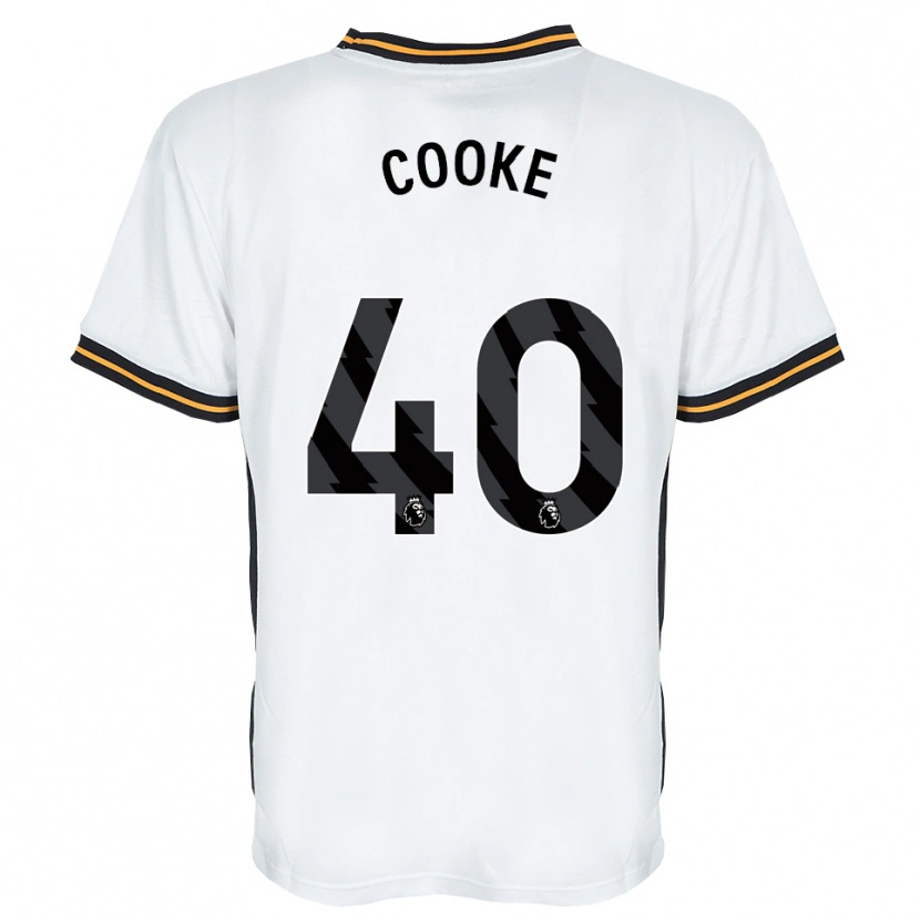 Danxen Mænd Megan Cooke #40 Hvid Orange Sort Udebane Spillertrøjer 2026/27 Trøje T-Shirt