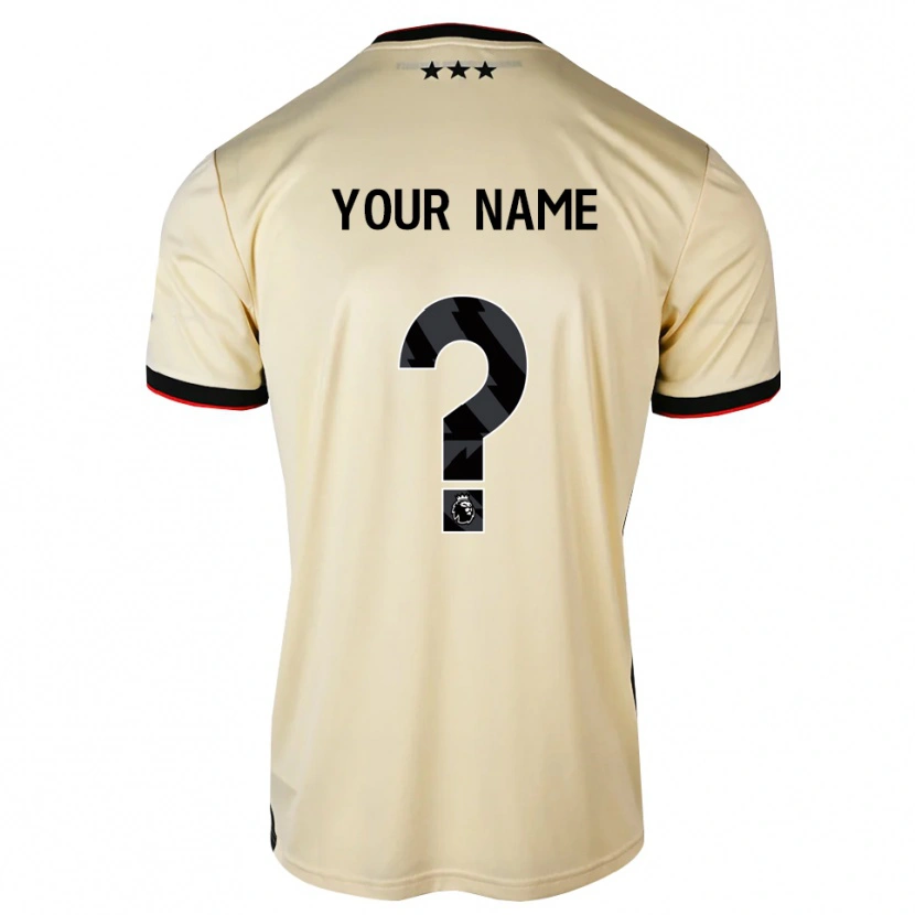 Danxen Mænd Dit Navn #0 Citronchiffon Sort Rød Udebane Spillertrøjer 2026/27 Trøje T-Shirt