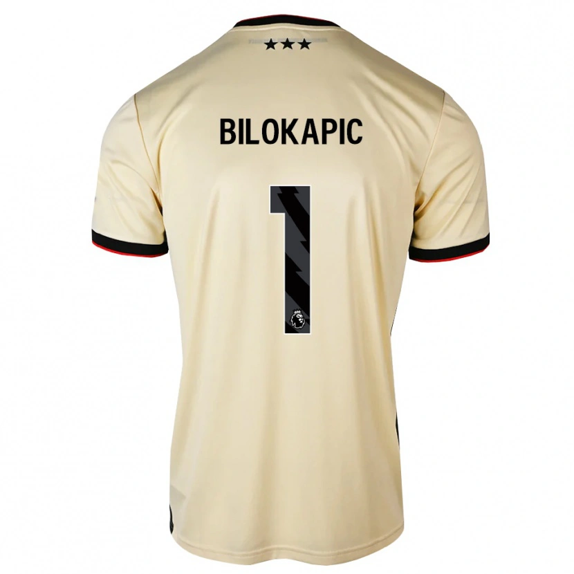 Danxen Mænd Nicholas Bilokapic #1 Citronchiffon Sort Rød Udebane Spillertrøjer 2026/27 Trøje T-Shirt