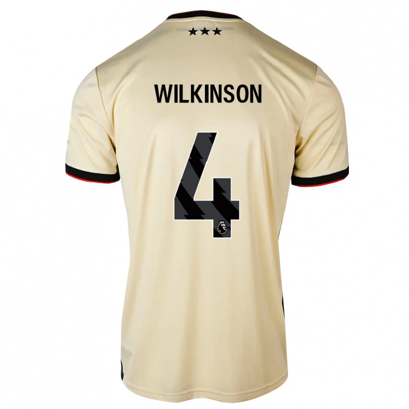 Danxen Mænd Oliver Wilkinson #4 Citronchiffon Sort Rød Udebane Spillertrøjer 2026/27 Trøje T-Shirt