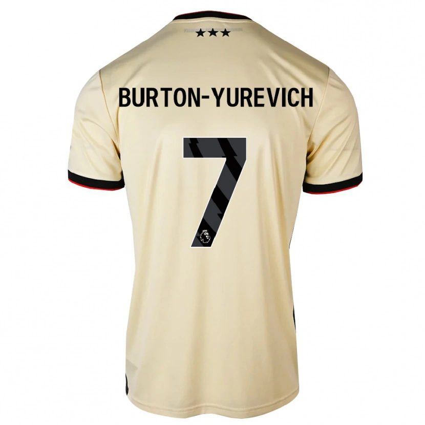 Danxen Mænd Roman Burton-Yurevich #7 Citronchiffon Sort Rød Udebane Spillertrøjer 2026/27 Trøje T-Shirt