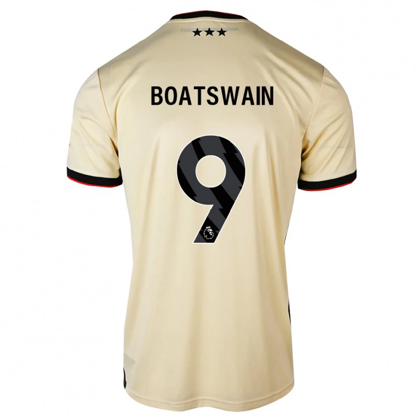 Danxen Mænd Ashley Boatswain #9 Citronchiffon Sort Rød Udebane Spillertrøjer 2026/27 Trøje T-Shirt