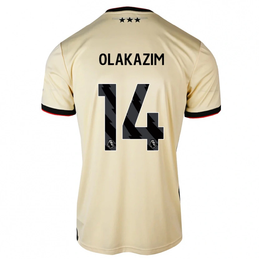 Danxen Mænd Mustaan Olakazim #14 Citronchiffon Sort Rød Udebane Spillertrøjer 2026/27 Trøje T-Shirt