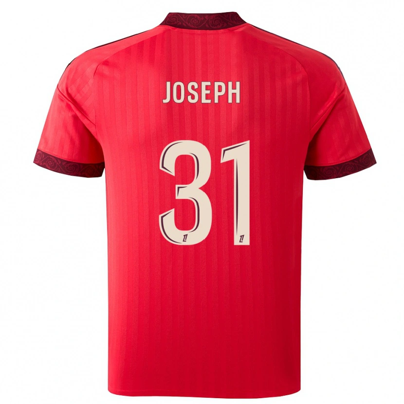 Danxen Mænd Liana Joseph #31 Burgunderrød Rød Hvid Udebane Spillertrøjer 2026/27 Trøje T-Shirt