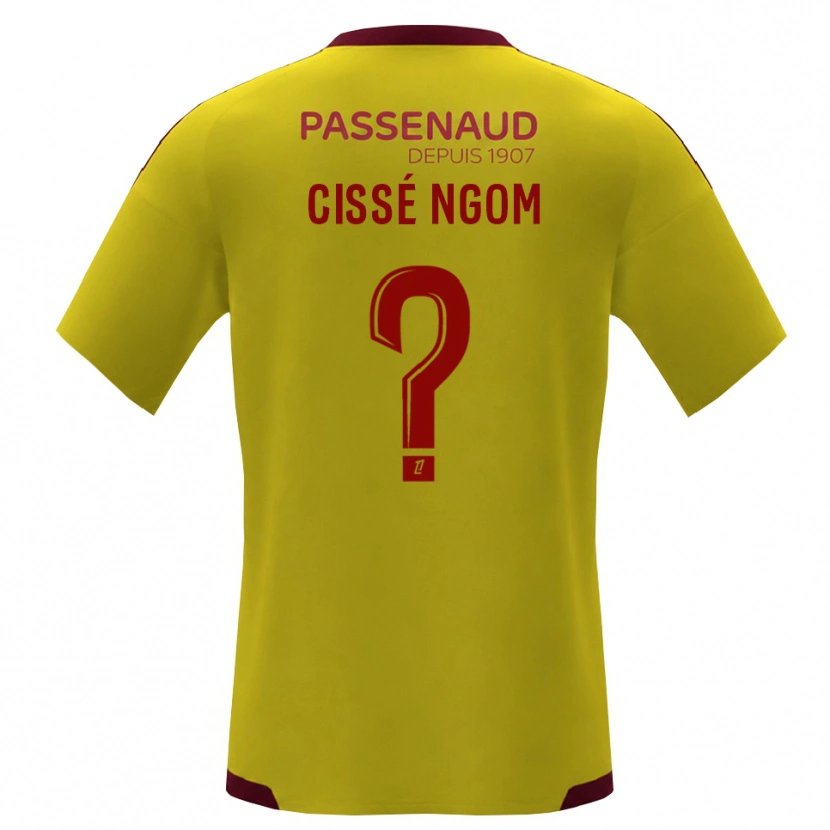Danxen Mænd Ibrahima Cissé Ngom #0 Gul Rød Grøn Udebane Spillertrøjer 2026/27 Trøje T-Shirt