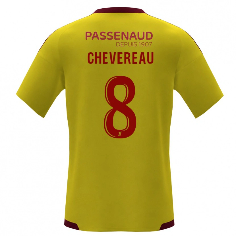 Danxen Mænd Arthur Chevereau #8 Gul Rød Grøn Udebane Spillertrøjer 2026/27 Trøje T-Shirt