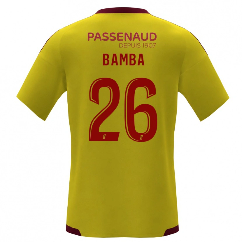 Danxen Mænd Rayan Bamba #26 Gul Rød Grøn Udebane Spillertrøjer 2026/27 Trøje T-Shirt