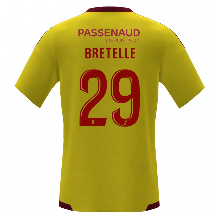 Danxen Mænd Lucas Bretelle #29 Gul Rød Grøn Udebane Spillertrøjer 2026/27 Trøje T-Shirt