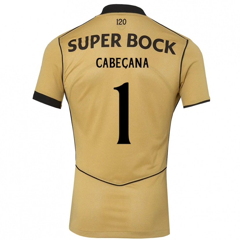 Danxen Mænd Joaquim Cabeçana #1 Gyldengul Sort Udebane Spillertrøjer 2026/27 Trøje T-Shirt