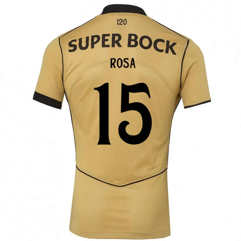 Danxen Mænd Duarte Rosa #15 Gyldengul Sort Udebane Spillertrøjer 2026/27 Trøje T-Shirt