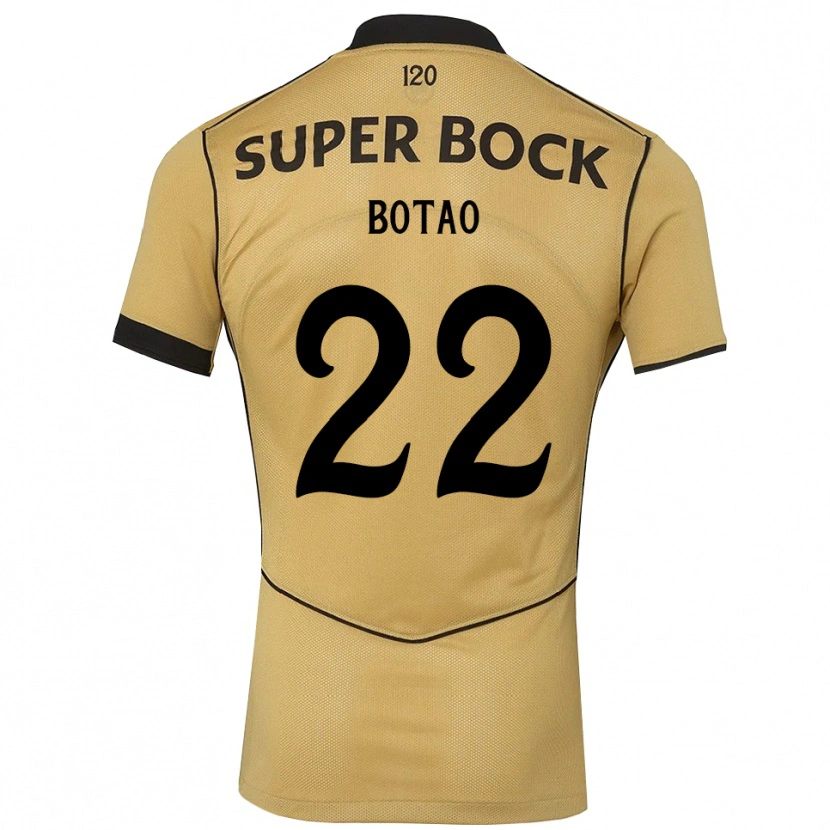 Danxen Mænd Martim Botão #22 Gyldengul Sort Udebane Spillertrøjer 2026/27 Trøje T-Shirt