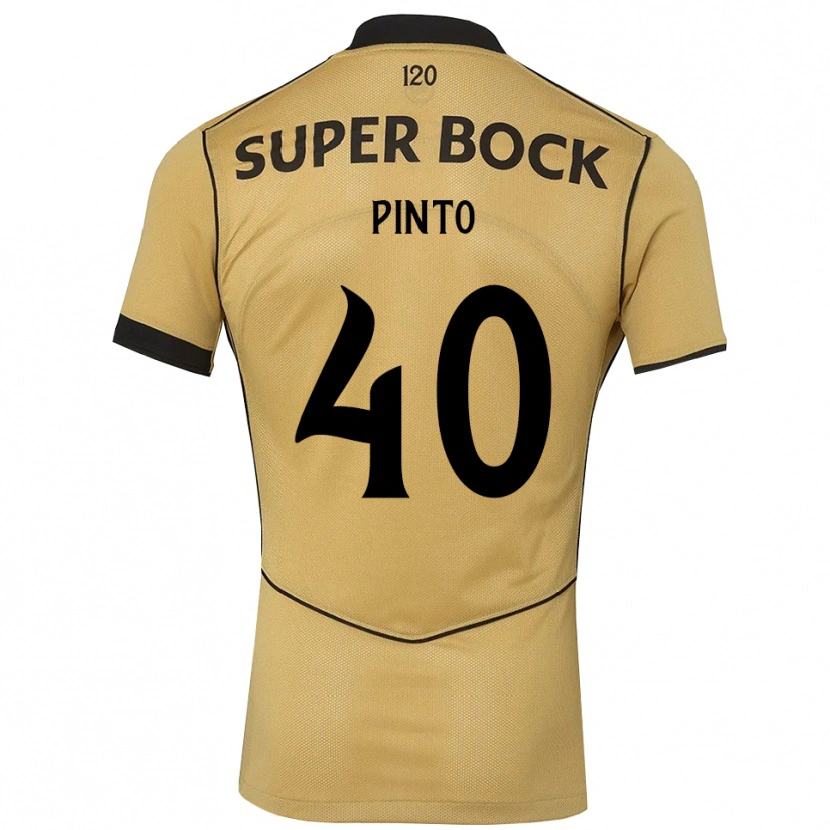 Danxen Mænd Rita Pinto De Almeida #40 Gyldengul Sort Udebane Spillertrøjer 2026/27 Trøje T-Shirt