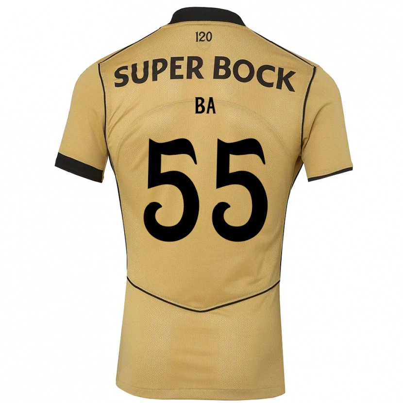 Danxen Mænd Ibrahima Ba #55 Gyldengul Sort Udebane Spillertrøjer 2026/27 Trøje T-Shirt