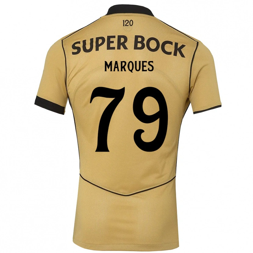 Danxen Mænd Rodrigo Marquês #79 Gyldengul Sort Udebane Spillertrøjer 2026/27 Trøje T-Shirt