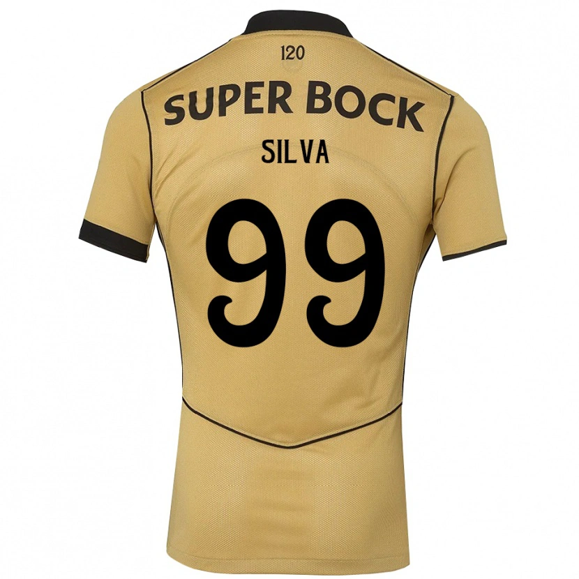 Danxen Mænd Francisco Silva #99 Gyldengul Sort Udebane Spillertrøjer 2026/27 Trøje T-Shirt