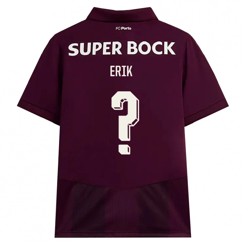 Danxen Mænd Erik #0 Vinrød Hvid Udebane Spillertrøjer 2026/27 Trøje T-Shirt