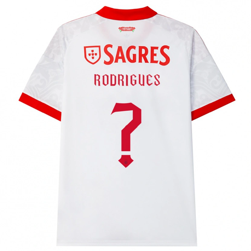 Danxen Mænd Miguel Rodrigues #0 Hvid Rød Gul Udebane Spillertrøjer 2026/27 Trøje T-Shirt