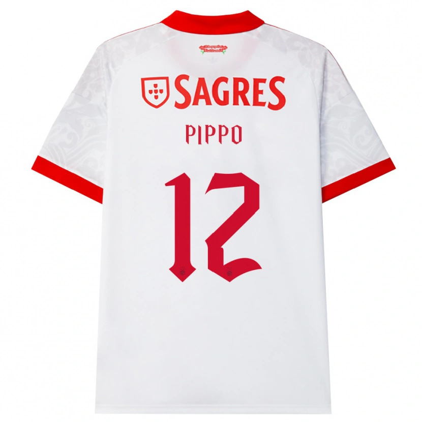 Danxen Mænd Pippo #12 Hvid Rød Gul Udebane Spillertrøjer 2026/27 Trøje T-Shirt