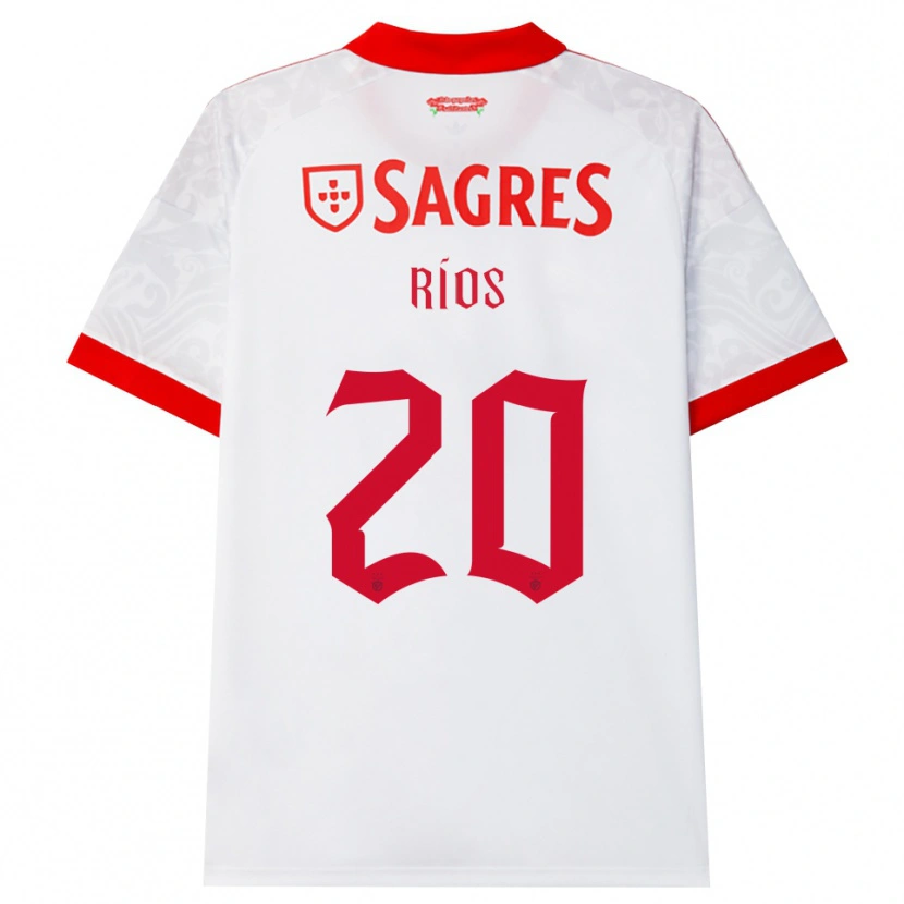 Danxen Mænd Richard Ríos #20 Hvid Rød Gul Udebane Spillertrøjer 2026/27 Trøje T-Shirt