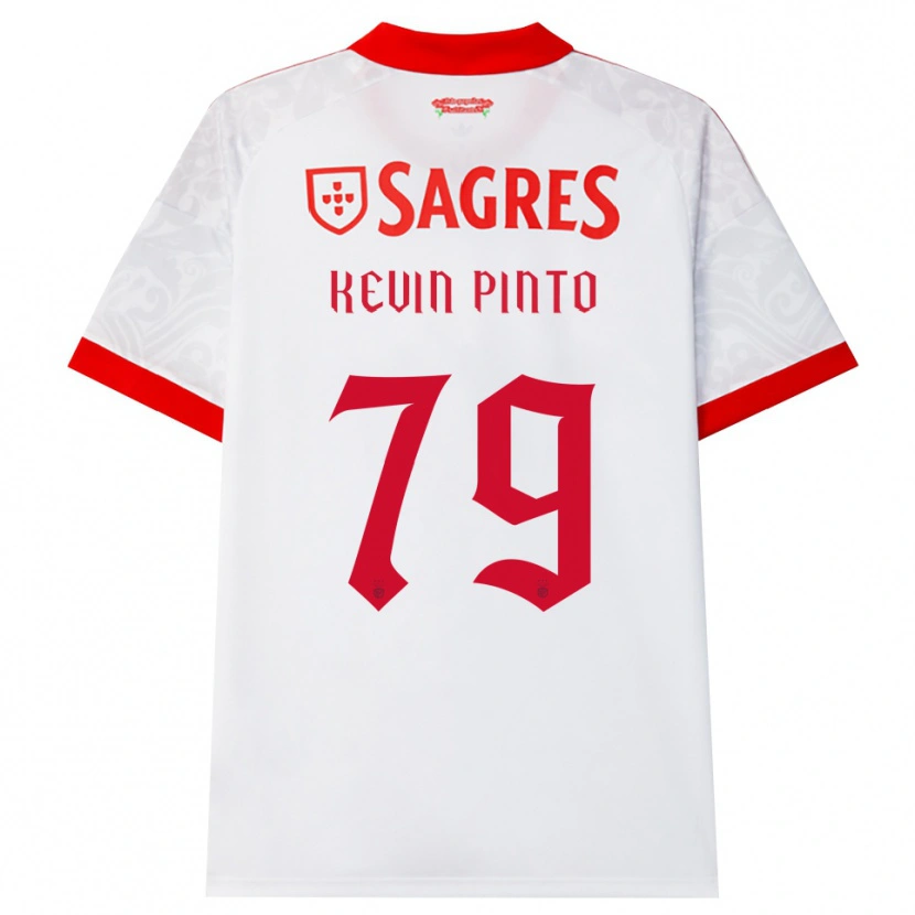 Danxen Mænd Kevin Pinto #79 Hvid Rød Gul Udebane Spillertrøjer 2026/27 Trøje T-Shirt