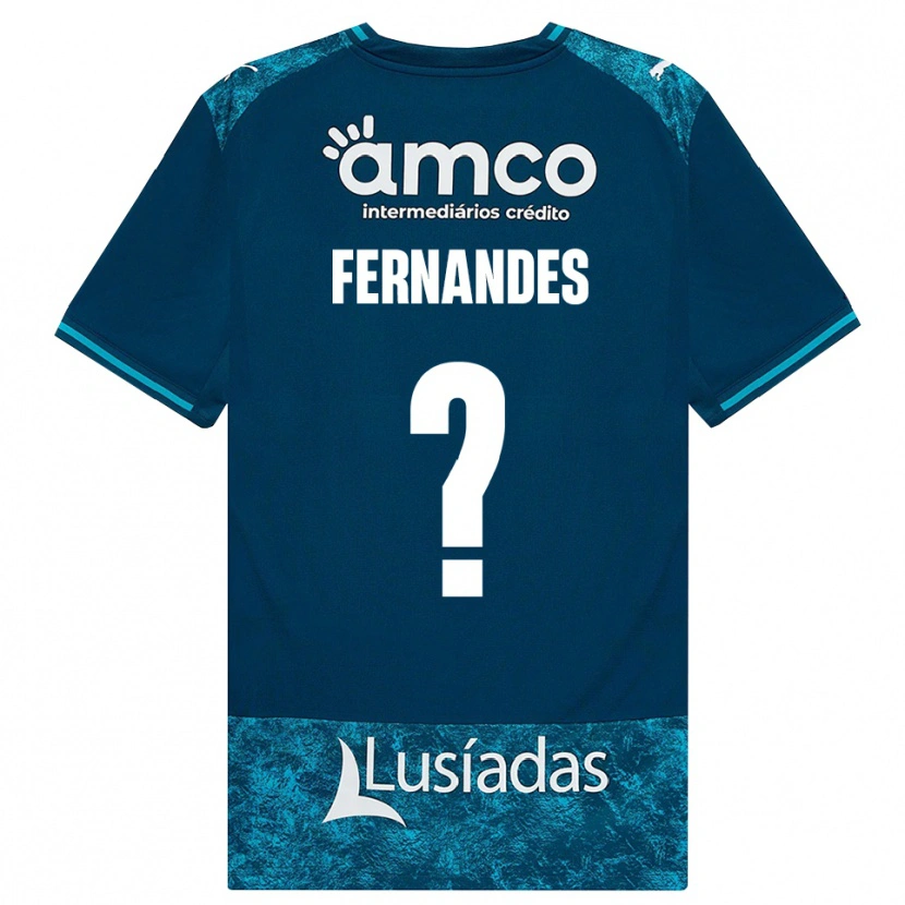 Danxen Mænd Martim Fernandes #0 Mørkskifergrå Mellemturkis Udebane Spillertrøjer 2026/27 Trøje T-Shirt