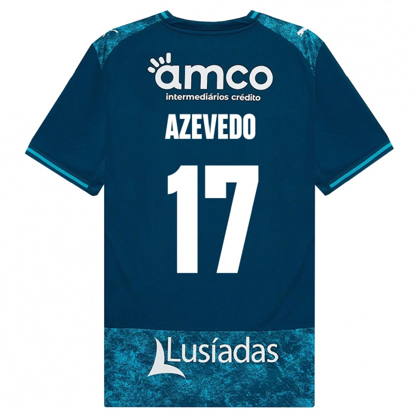 Danxen Mænd Mariana Azevedo #17 Mørkskifergrå Mellemturkis Udebane Spillertrøjer 2026/27 Trøje T-Shirt